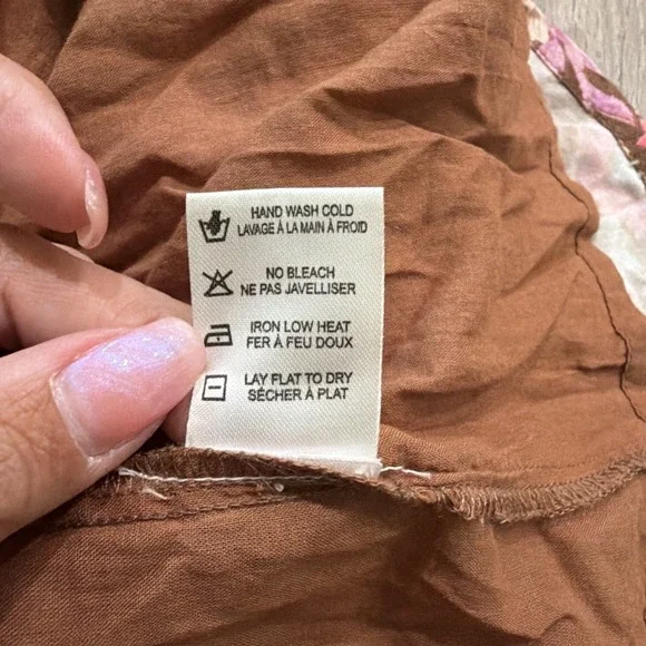 Saltwater Luxe Layla Floral Puff Sleeve Smocked Peasant Mini Dress sz XS Pink - Picture 9 of 11